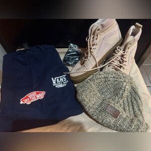 Vans Sk8 Hi 46 MTE Dx sneakers Warped Tour Final Run shirt ChunkyKnit CuffBeanie